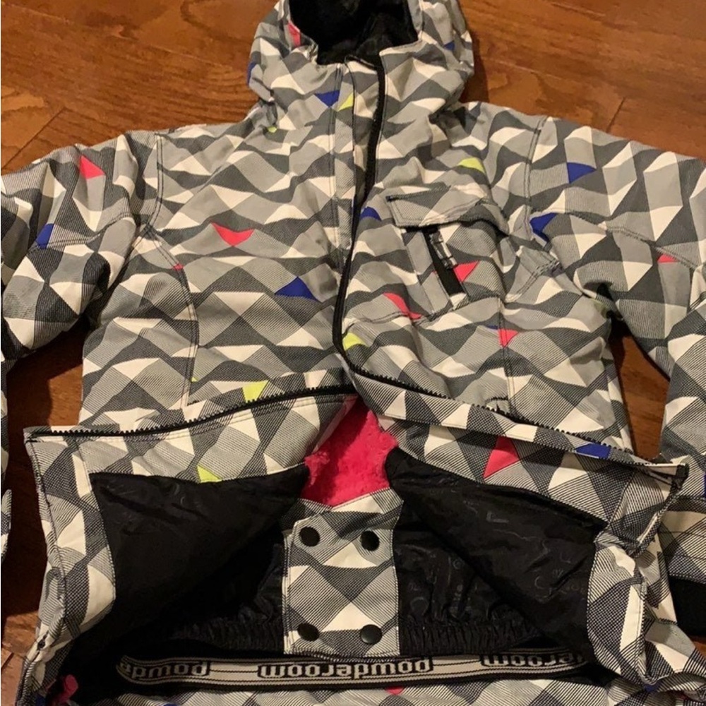 Geometric Pattern Kids Jacket - Picture 3 of 6